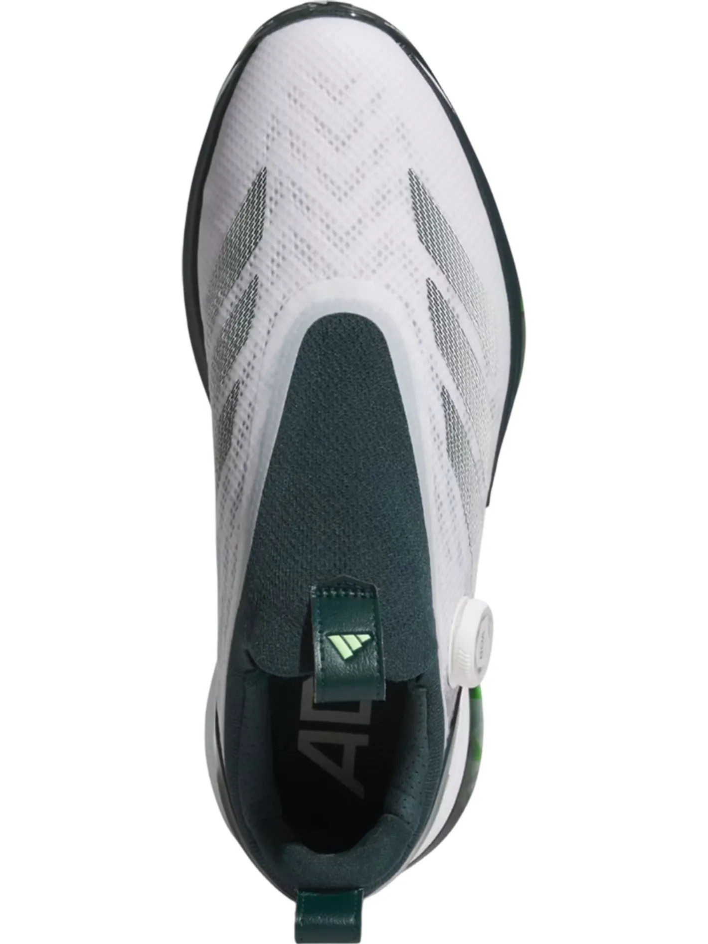 Adidas Adizero ZG BOA Spikeless Golf Shoes - Ftwr White/Aurora Ivy/Lime Burst