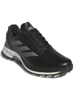 Adidas Adizero ZG Spikeless Golf Shoes - Core Black/Silver Met./Lucid Lemon