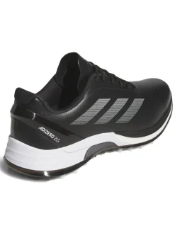 Adidas Adizero ZG Spikeless Golf Shoes - Core Black/Silver Met./Lucid Lemon