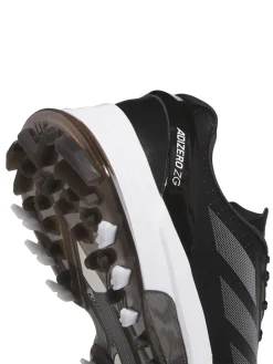 Adidas Adizero ZG Spikeless Golf Shoes - Core Black/Silver Met./Lucid Lemon