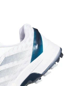 Adidas Adizero ZG Spikeless Golf Shoes - Ftwr White/Collegiate Navy/Zero Met.
