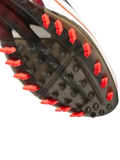 Adidas Adizero ZG Spikeless Golf Shoes - Ftwr White/Lucid Red/Core Black