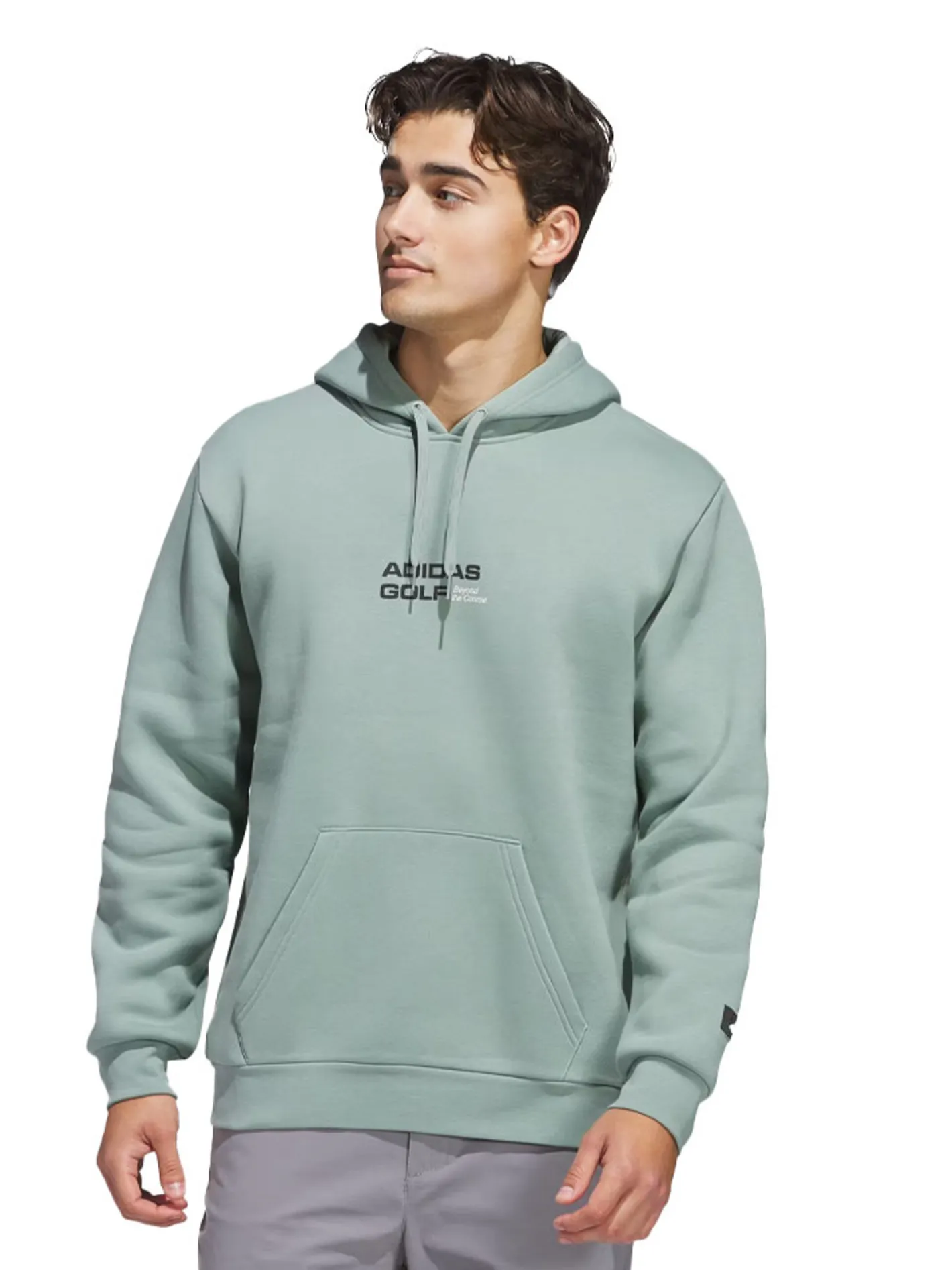 Adidas Beyond Graphic Hoodie - Silver Green