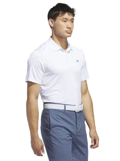 Adidas Core Performance PrimeGreen Polo Shirt - White