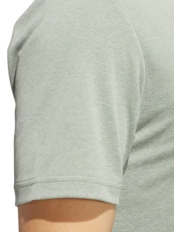 Adidas Drive Heather Polo Shirt - Silver Green