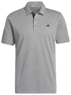 Adidas Drive Heather Polo Shirt - Grey Three Mel.