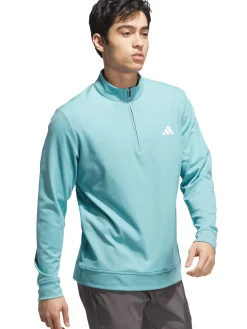 Adidas Golf Ultimate365 Classic Quarter-Zip - Mint Tone