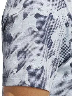 Adidas Go-To Printed Polo Shirt - Wonder Blue/Collegiate Navy