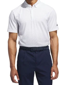 Adidas Go-to Rise Print Polo Shirt - White