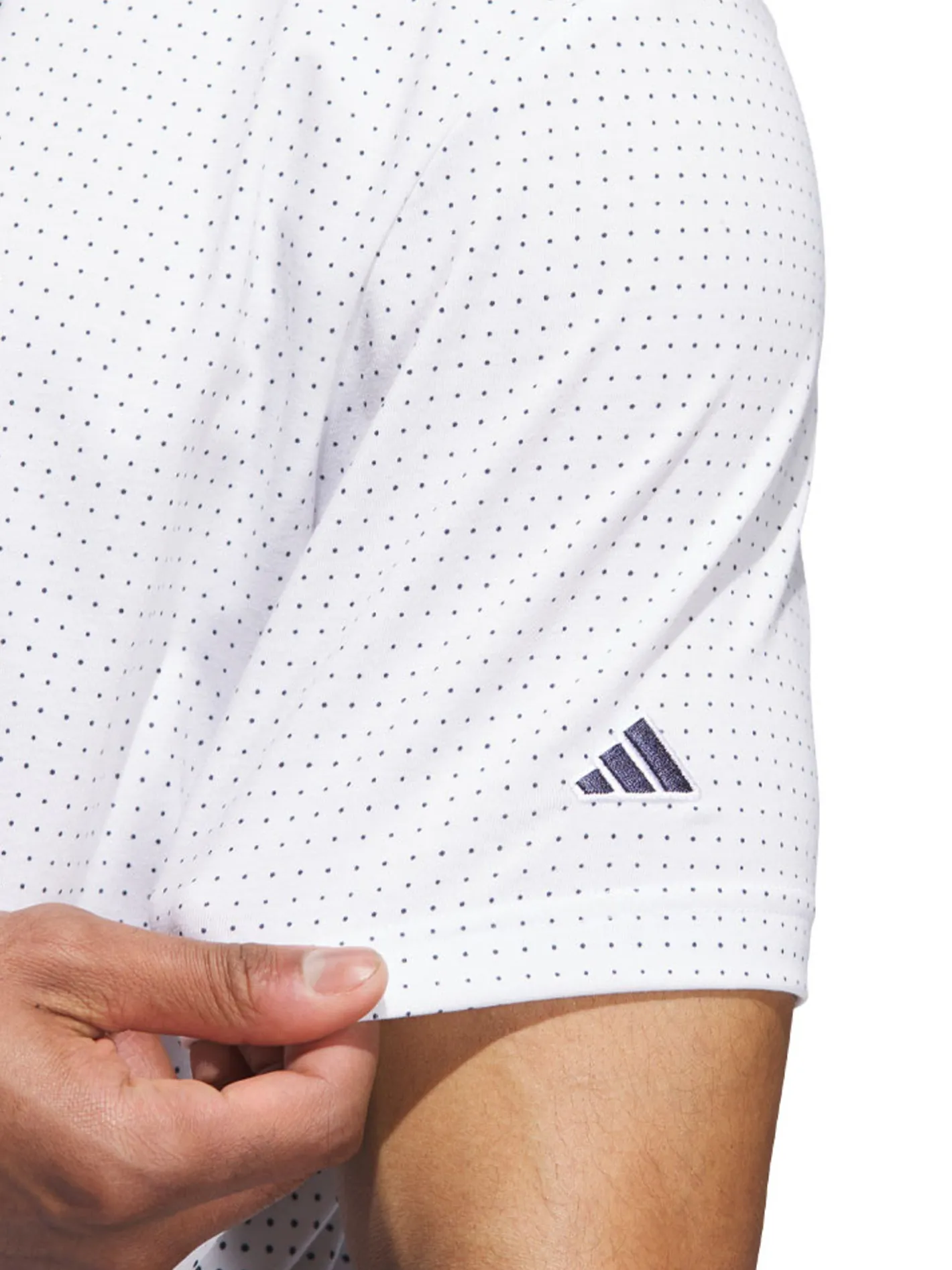 Adidas Go-to Rise Print Polo Shirt - White