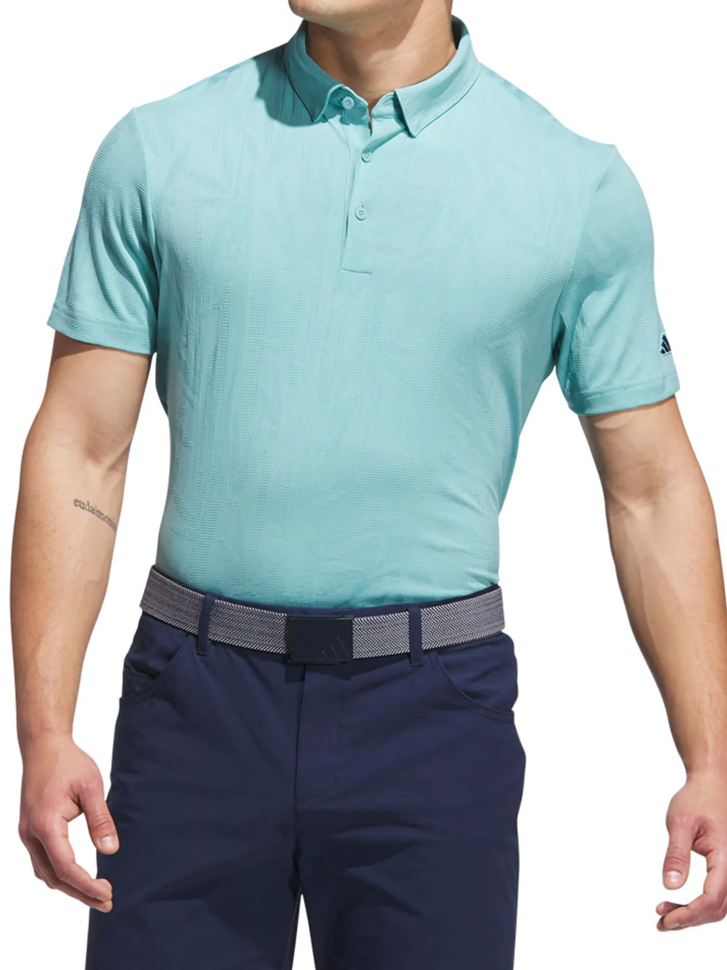 Adidas Go-to Textured Polo Shirt - Mint Tone