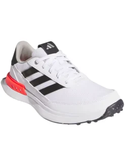 Adidas Junior S2G Spikeless Golf Shoes - Ftwr White/Core Black/Lucid Red