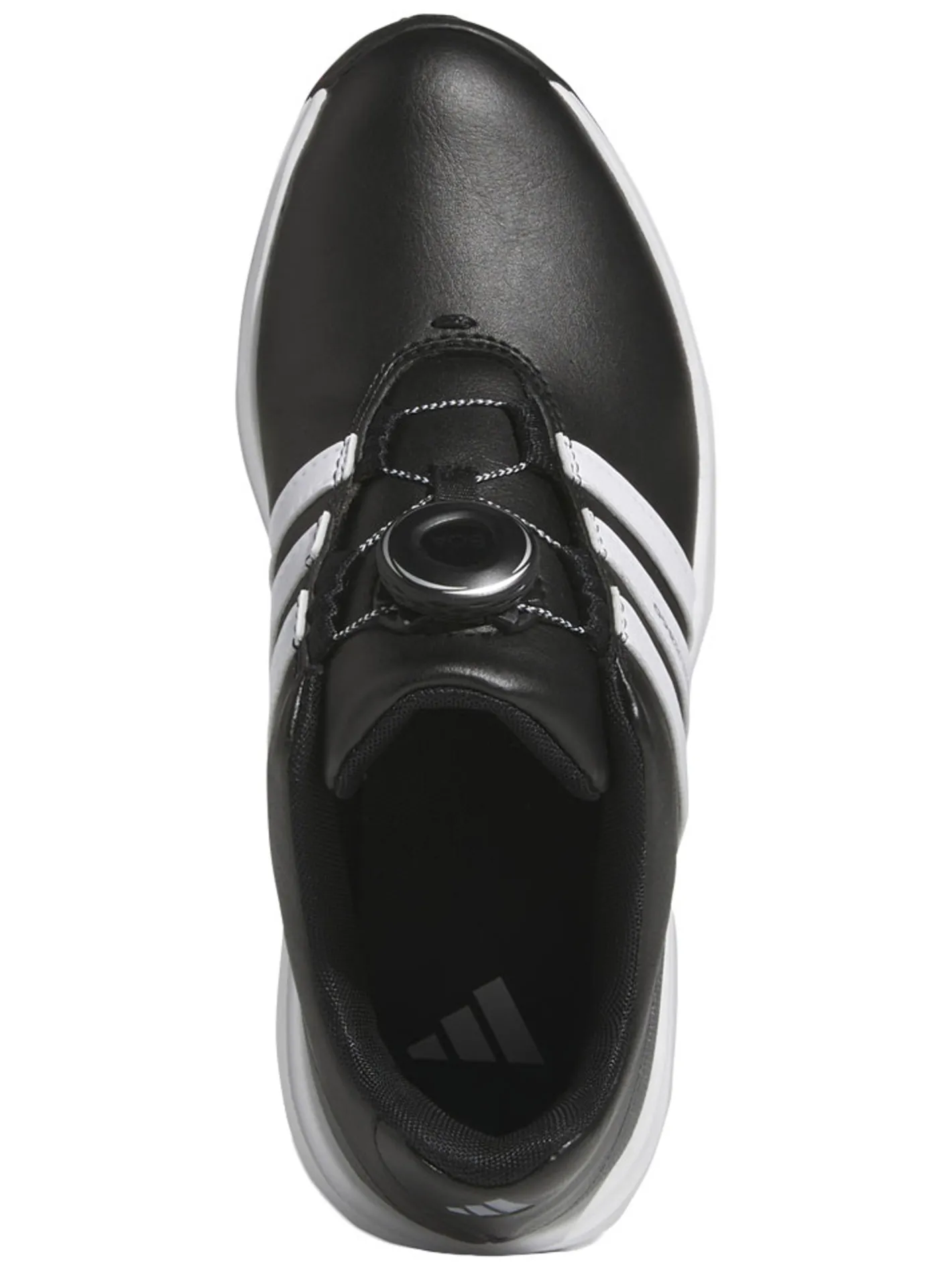 Adidas Juniors Tour360 24 BOA Golf Shoes - Core Black/Ftwr White/Iron Met.