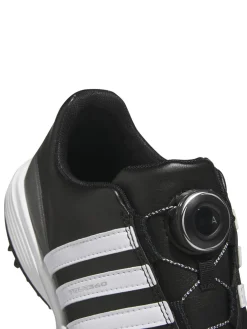 Adidas Juniors Tour360 24 BOA Golf Shoes - Core Black/Ftwr White/Iron Met.