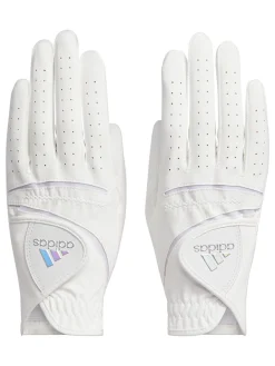 Women Adidas L&C Womens Golf Glove Pair White