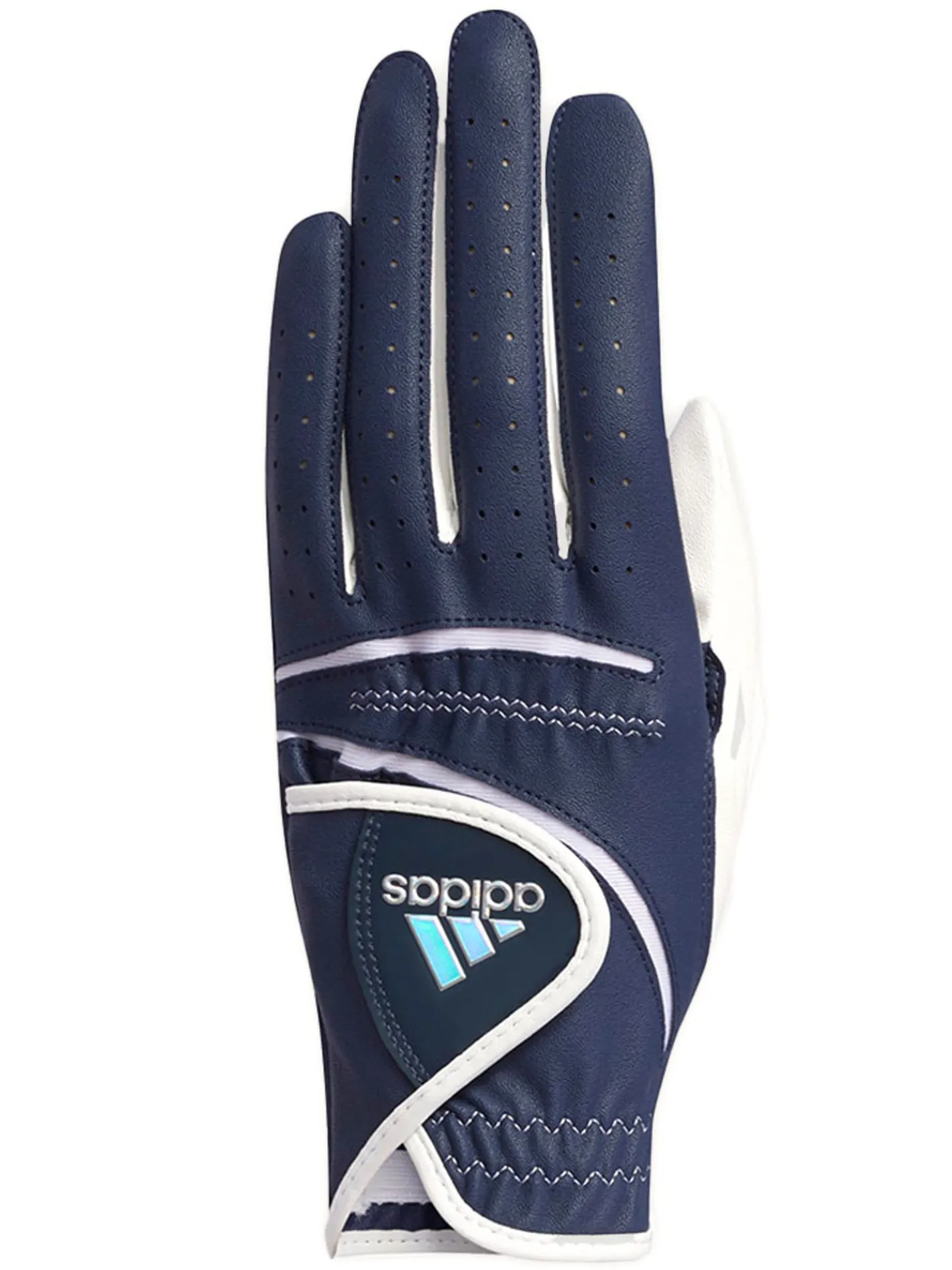 Women Adidas Light & Comfort Ladies Golf Glove - Navy/White