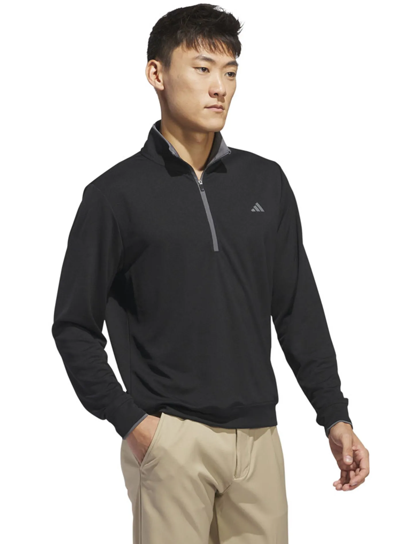 Adidas Lightweight Half-Zip Pullover - Black