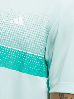 Adidas Performance Allover Print Polo Shirt - Semi Flash Aqua