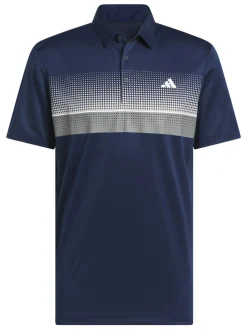 Adidas Performance Allover Print Polo Shirt - Collegiate Navy
