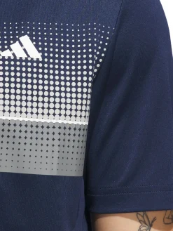 Adidas Performance Allover Print Polo Shirt - Collegiate Navy