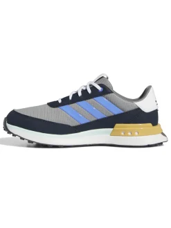 Adidas S2G Spikeless 24 Golf Shoes (Wide Fit) - Grey/Cobalt Blue/Aurora Ink