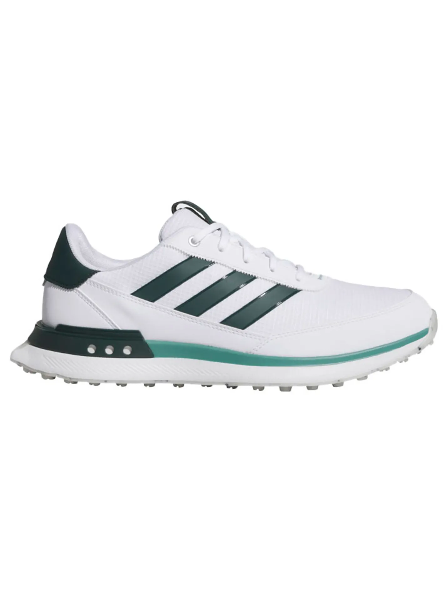 Adidas S2G Spikeless Golf Shoes - Ftwr White/Aurora Ivy/Preloved Teal