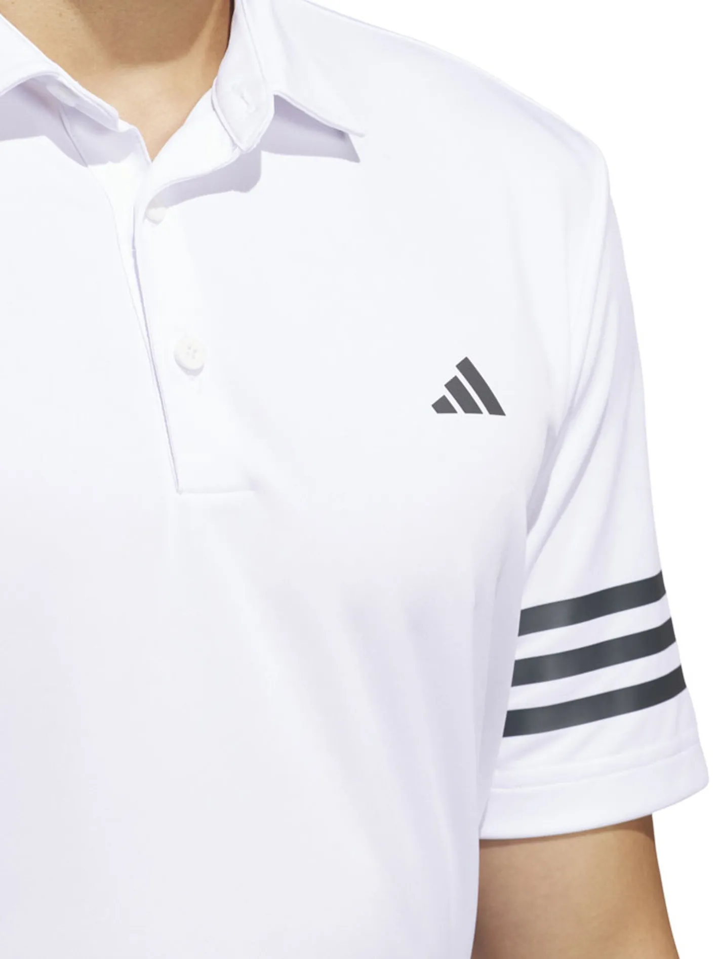 Adidas 3-Stripes Polo Shirt - White