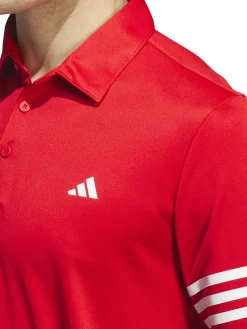 Adidas 3-Stripes Polo Shirt - Better Scarlet