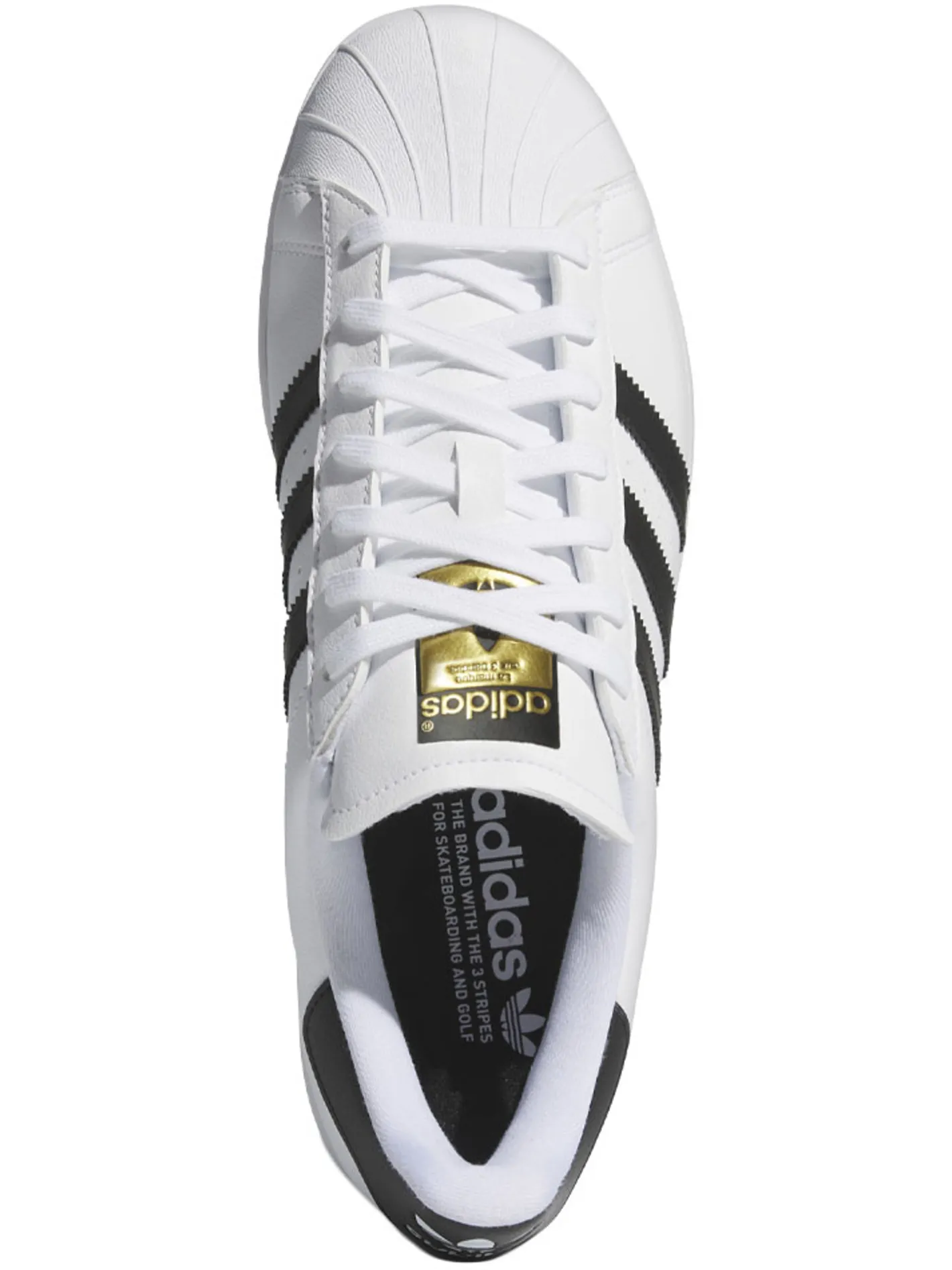Adidas Superstar Golf Spikeless Shoes - Ftwr White/Core Black/Gold Met.