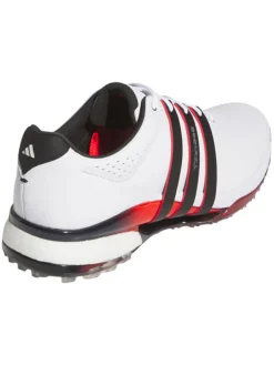 Adidas Tour360 25 Wide Spikeless Golf Shoes - Ftwr White/Core Black/Lucid Red