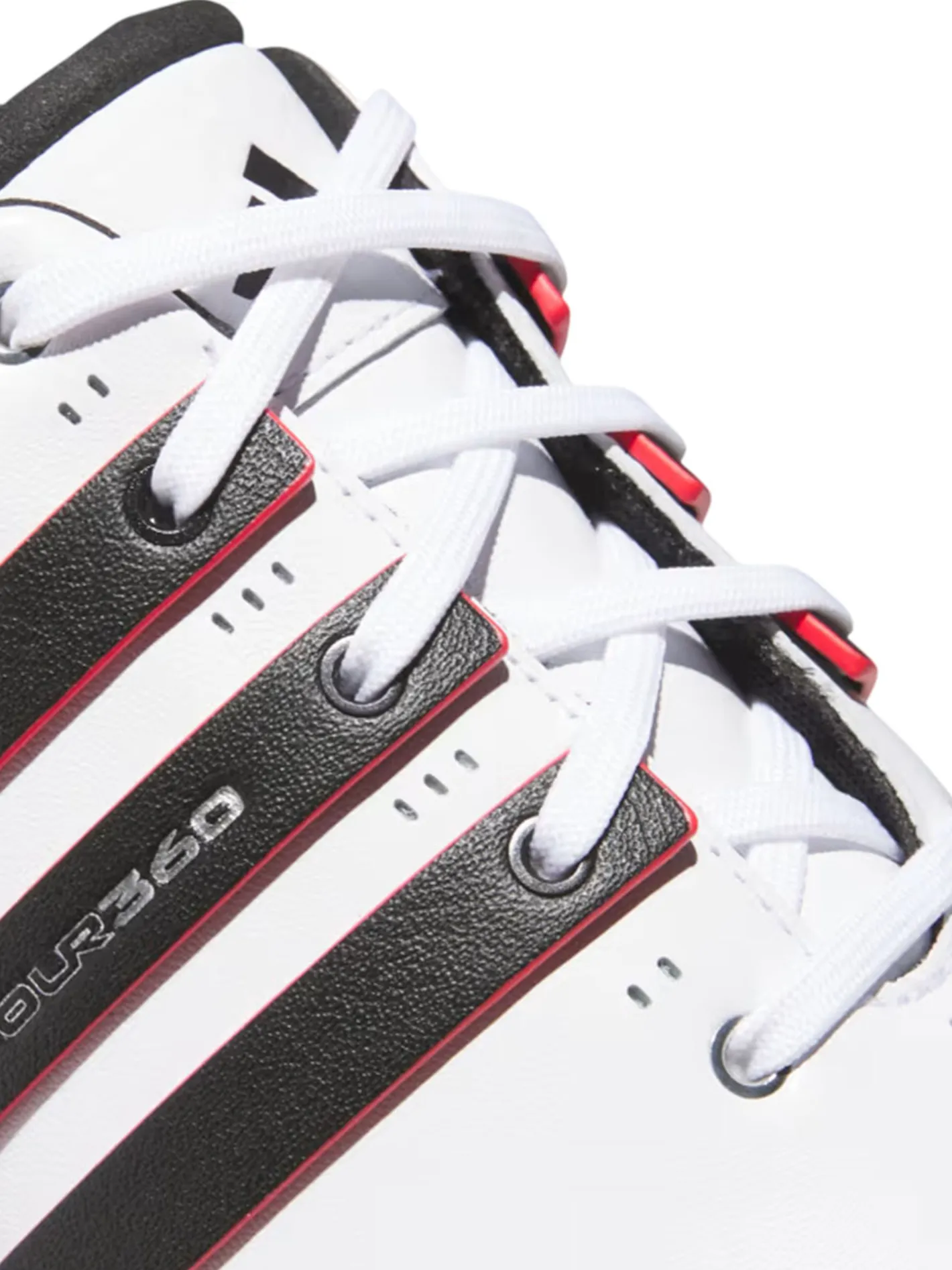 Adidas Tour360 25 Wide Spikeless Golf Shoes - Ftwr White/Core Black/Lucid Red