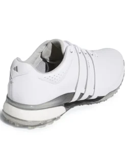 Adidas Tour360 25 Wide Spikeless Golf Shoes - Ftwr White/Ftwr White/Silver Met.