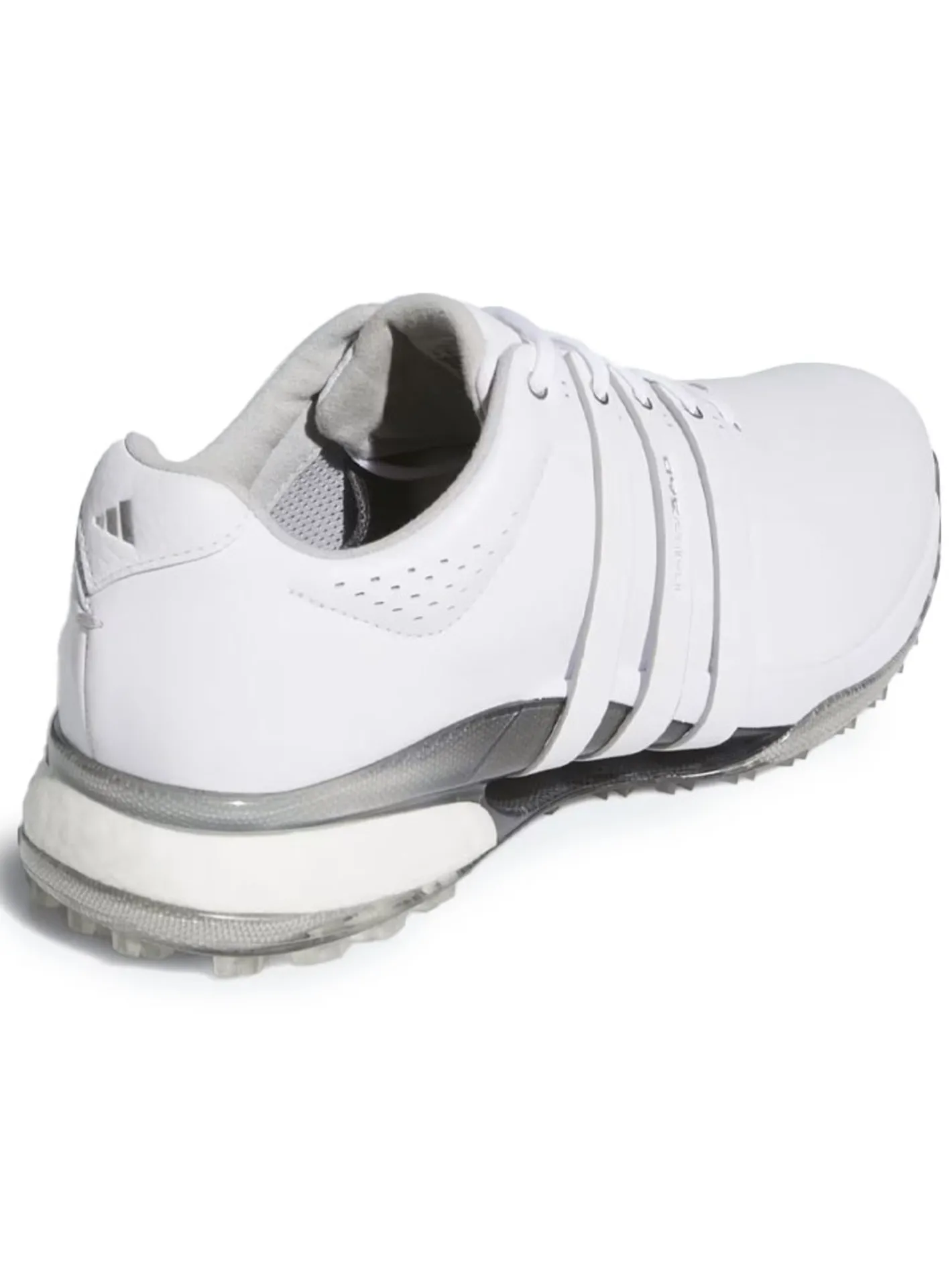 Adidas Tour360 25 Wide Spikeless Golf Shoes - Ftwr White/Ftwr White/Silver Met.