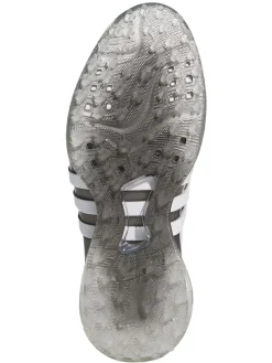 Adidas Tour360 25 Wide Spikeless Golf Shoes - Ftwr White/Ftwr White/Silver Met.
