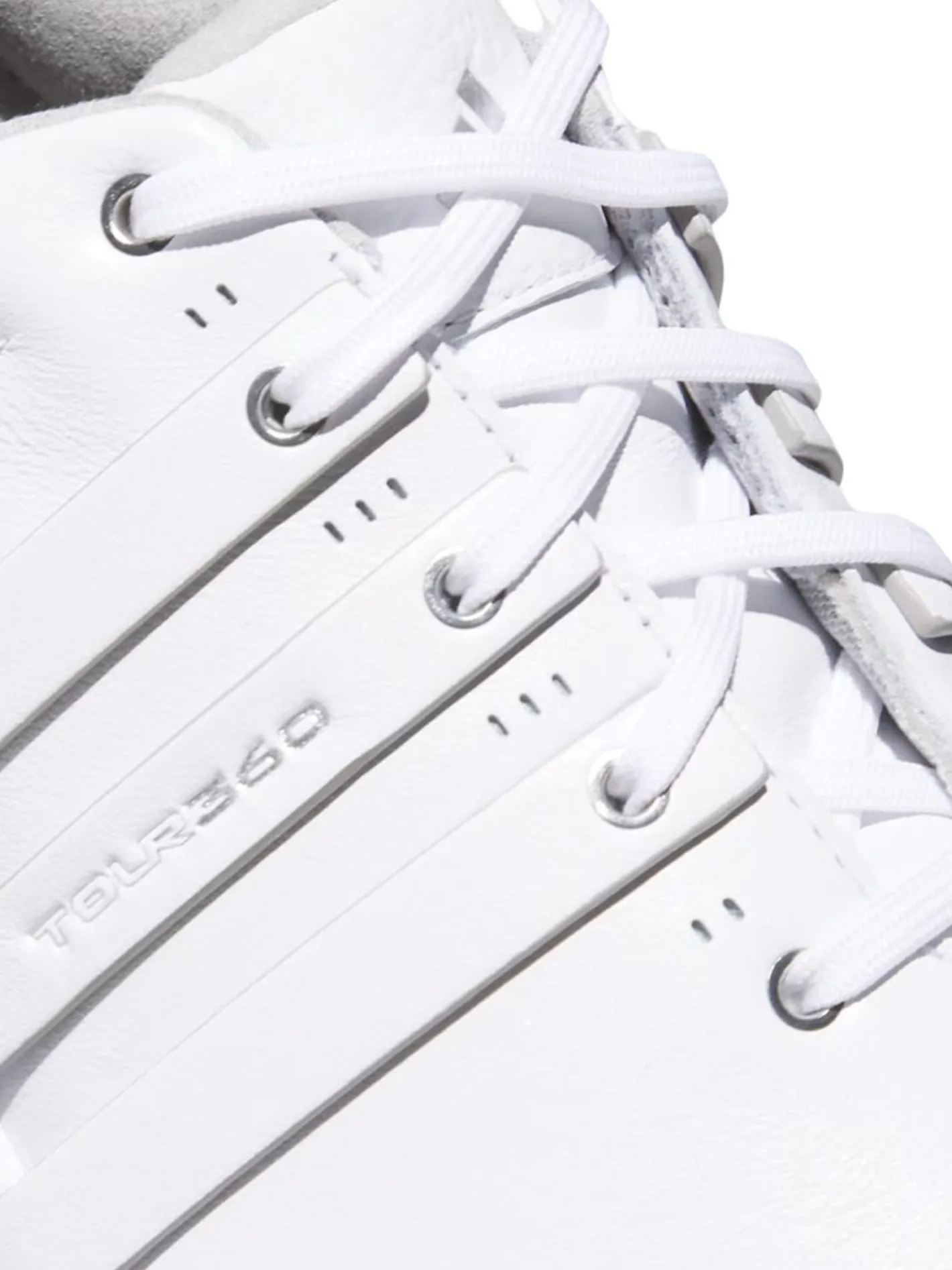 Adidas Tour360 25 Wide Spikeless Golf Shoes - Ftwr White/Ftwr White/Silver Met.