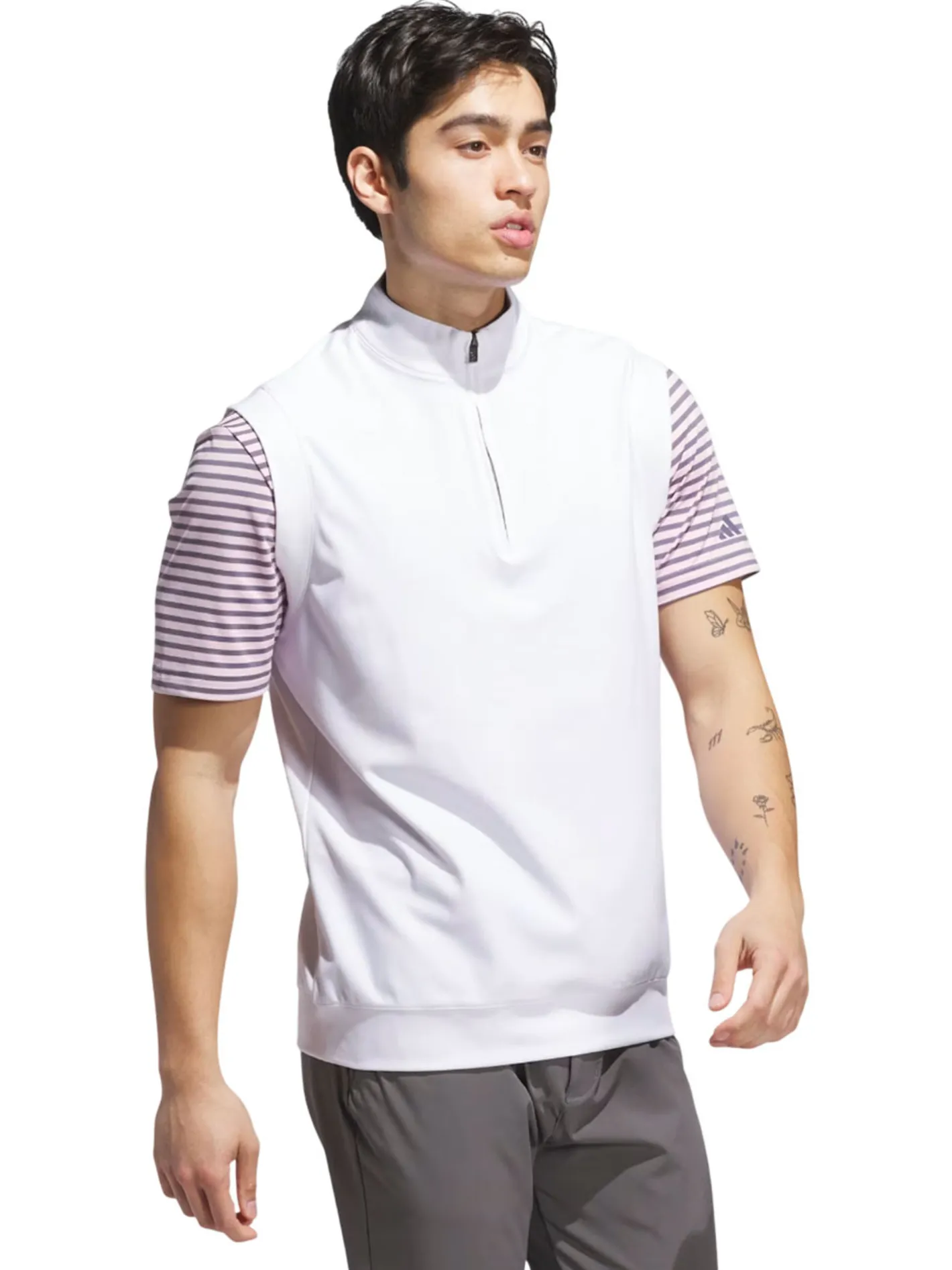 Adidas Ultimate365 Classic Quarter-Zip Vest - White