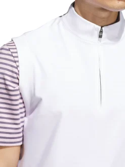Adidas Ultimate365 Classic Quarter-Zip Vest - White