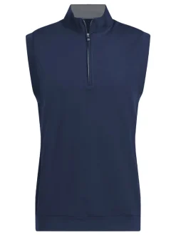 Adidas Ultimate365 Classic Quarter-Zip Vest - Collegiate Navy