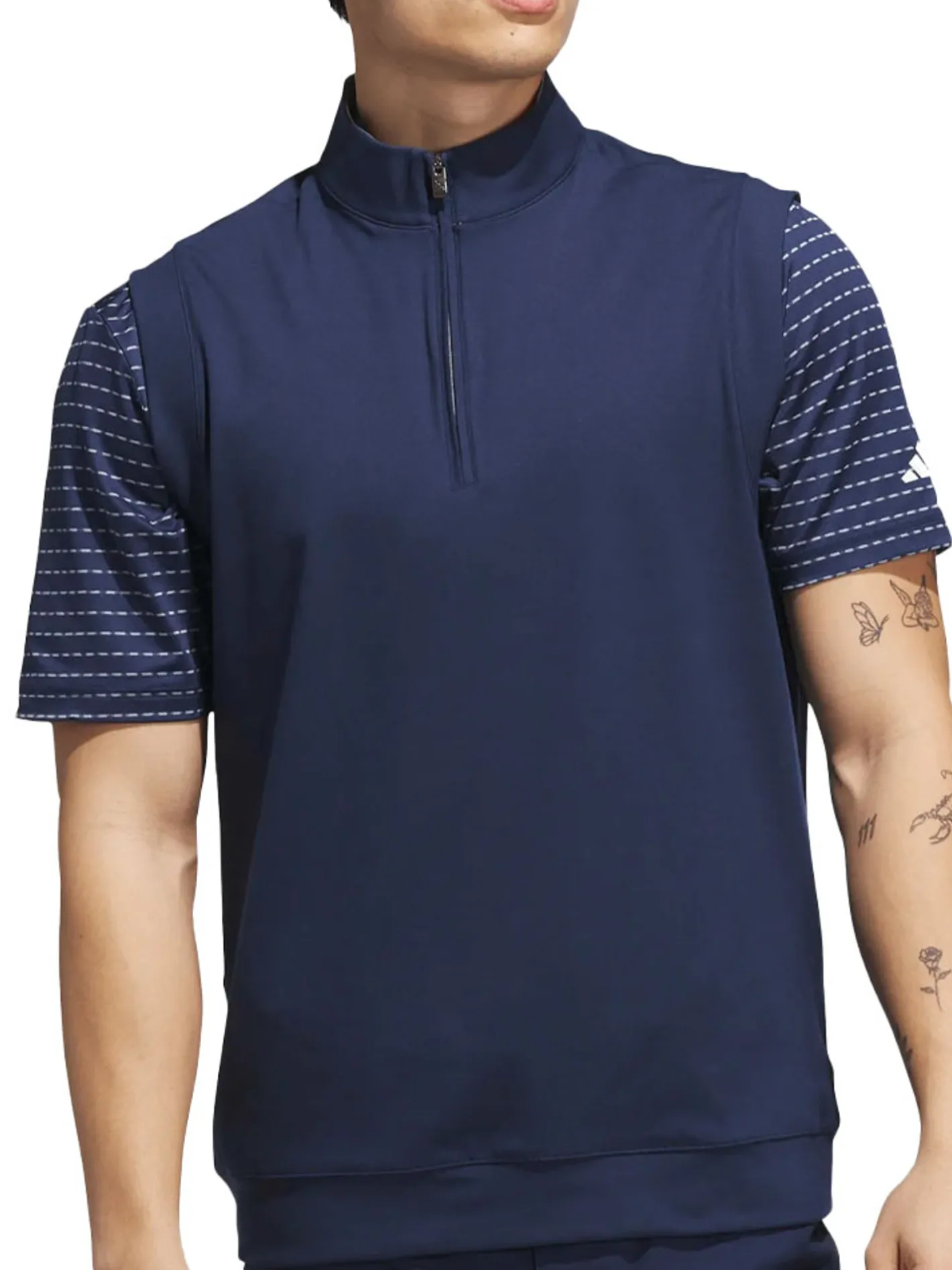 Adidas Ultimate365 Classic Quarter-Zip Vest - Collegiate Navy