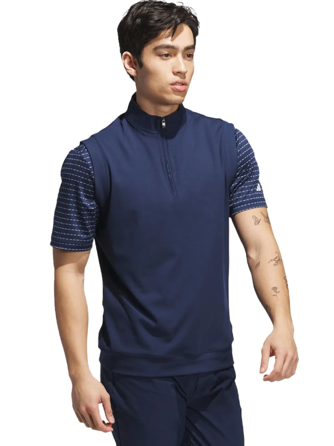 Adidas Ultimate365 Classic Quarter-Zip Vest - Collegiate Navy