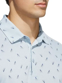 Adidas Ultimate365 Printed Mesh Polo Shirt - Wonder Blue/Collegiate Navy