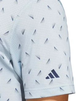 Adidas Ultimate365 Printed Mesh Polo Shirt - Wonder Blue/Collegiate Navy