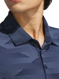 Adidas Ultimate365 Speed Stripe Polo Shirt - Collegiate Navy/Preloved Ink