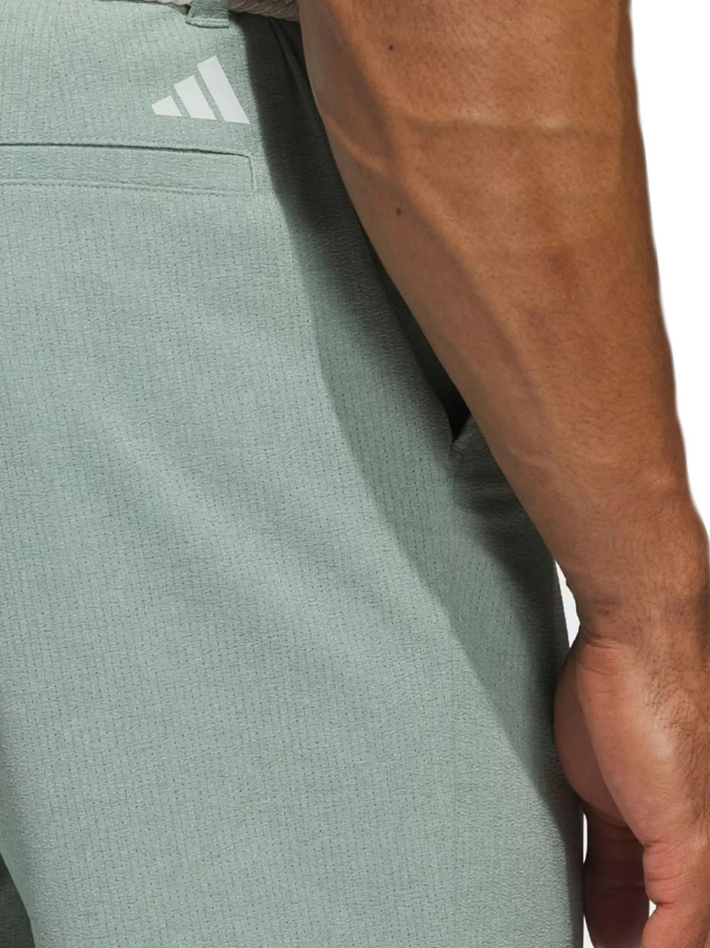 Adidas Ultimate365 Textured 9-Inch Short - Silver Green