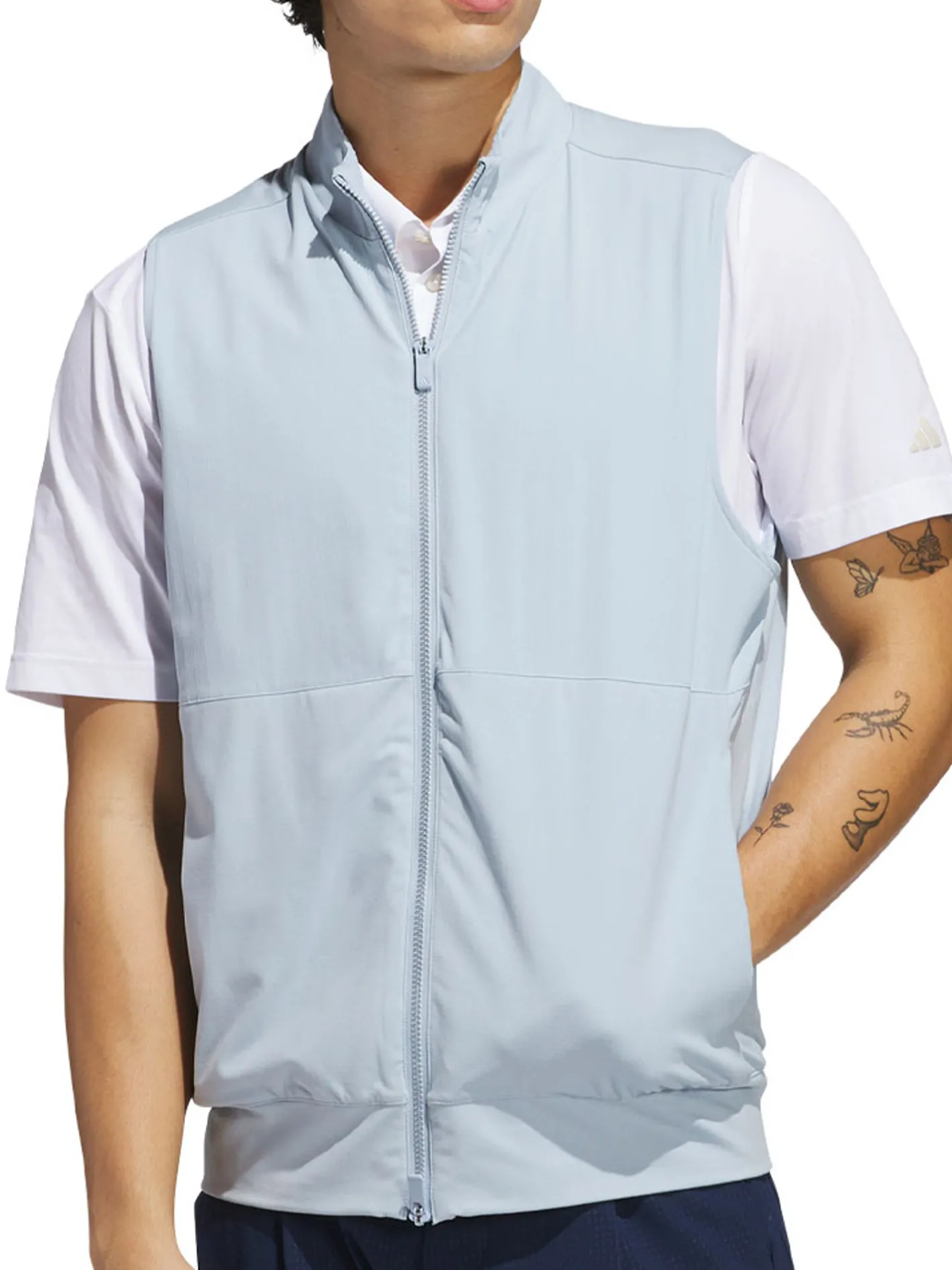 Adidas Ultimate365 Tour Full-Zip Vest - Wonder Blue
