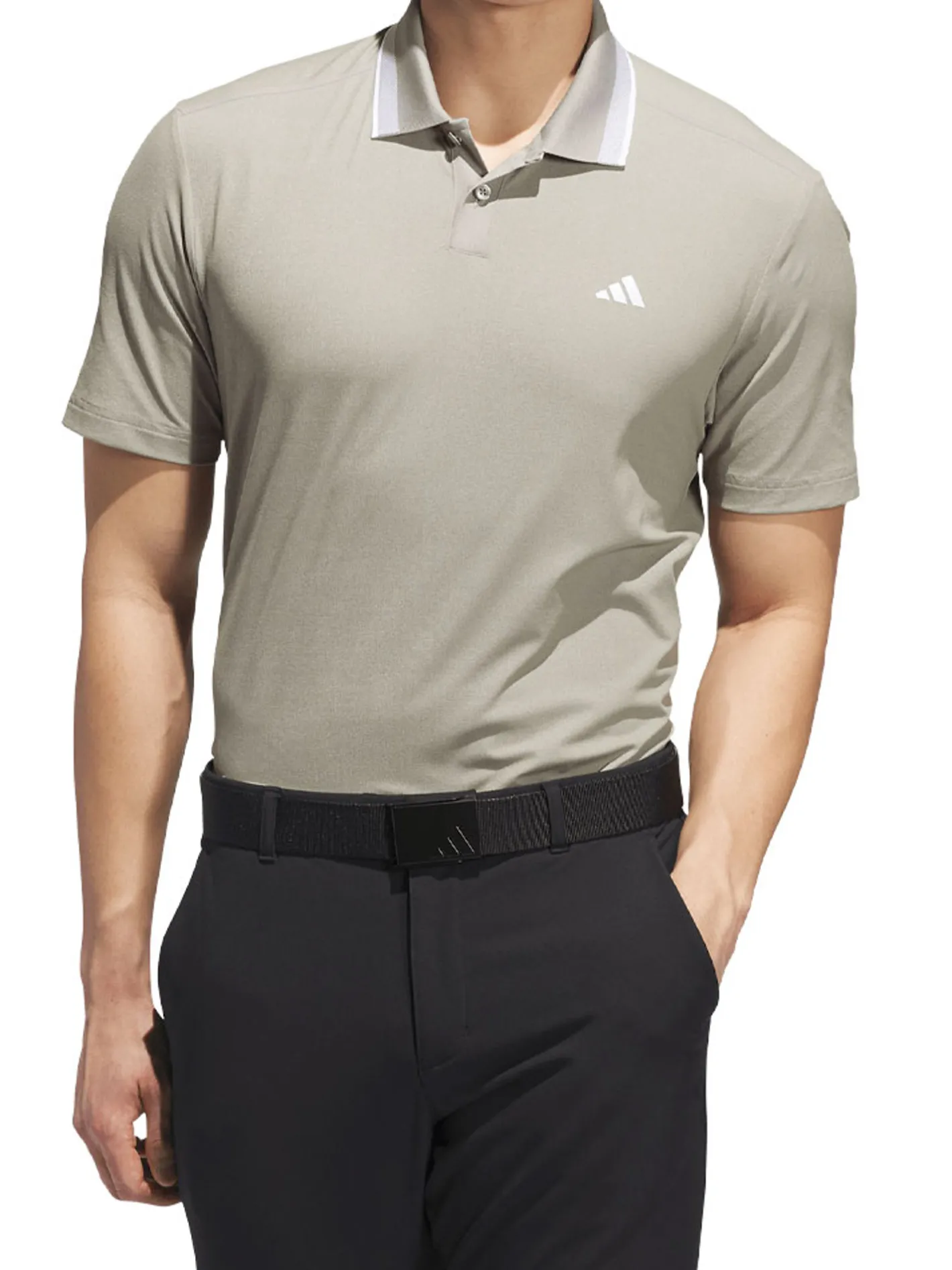 Adidas Ultimate365 Tour Twistknit Pique Polo Shirt - Putty Beige