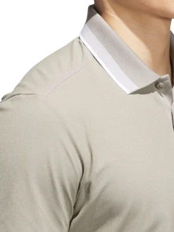 Adidas Ultimate365 Tour Twistknit Pique Polo Shirt - Putty Beige
