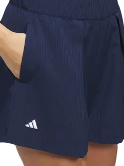 Women Adidas Womens Go-To Pleated 5-Inch Short - Collegiate Navy