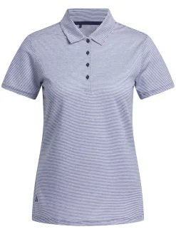 Women Adidas Womens Ottoman Short Sleeve Polo Shirt - Collegiate Navy
