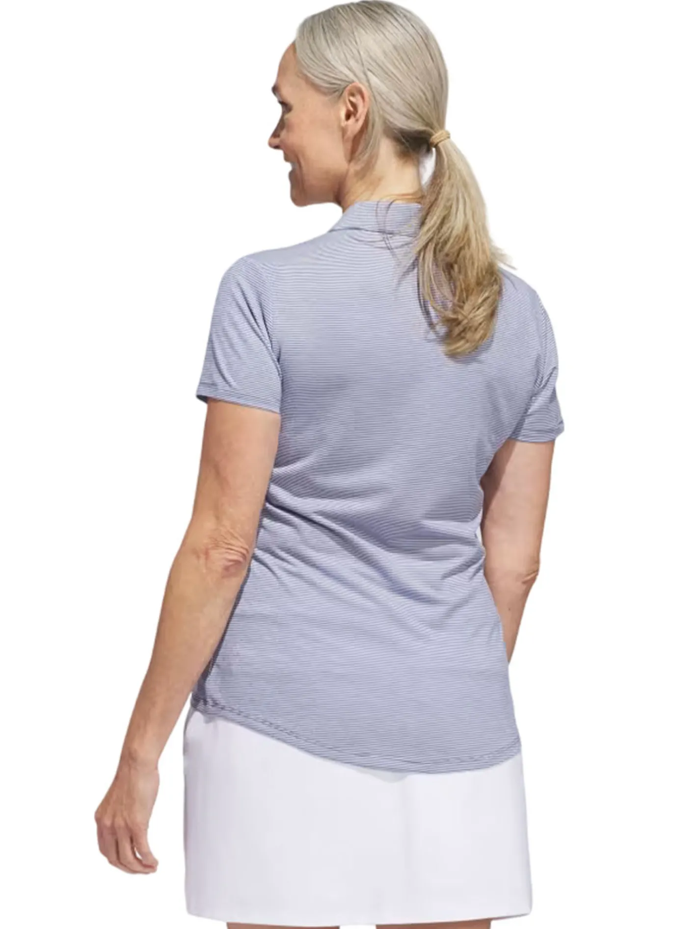 Women Adidas Womens Ottoman Short Sleeve Polo Shirt - Collegiate Navy